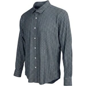 Mens Benton Slim Fit Performance Shirt Button-Up Plaid Long Sleeve Size L